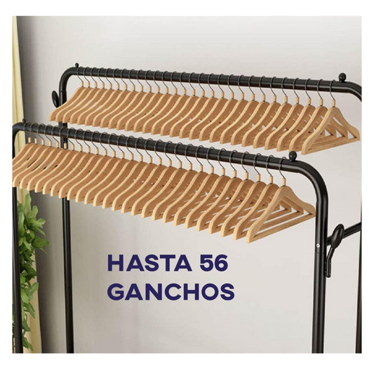 Perchero Closet Doble de Metal