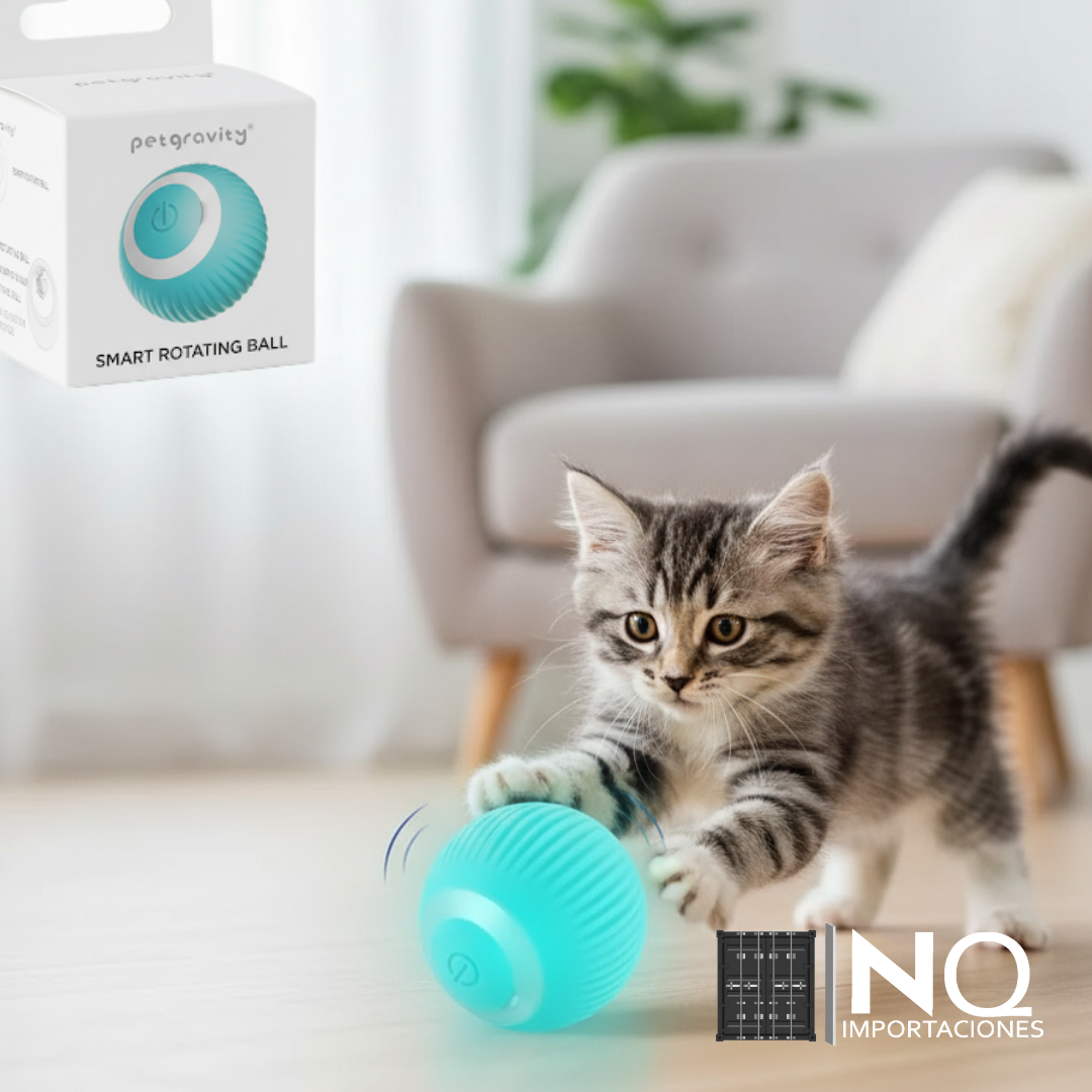 Pet Gravity Juguete Gato Bola Interactivo Inteligente Recargable