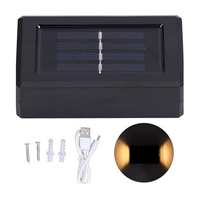 Luz de pared solar energía sostenible