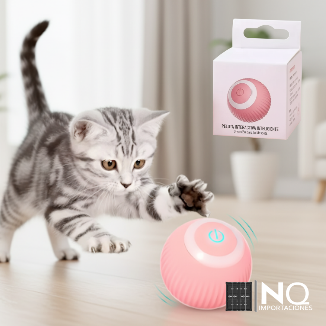 Pet Gravity Juguete Gato Bola Interactivo Inteligente Recargable