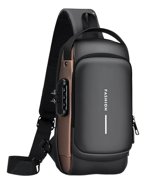 Mochila Crossbody Antirrobo con Puerto USB — Para Viaje y Trabajo