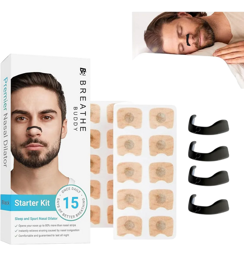 Banda Nasal Respiraplus — Pack 15 Unidades para Respiración Nocturna