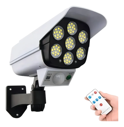 Foco Solar LED Tipo Cámara con Sensor de Movimiento — Sin Cables